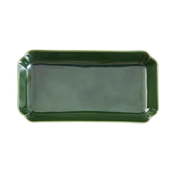 栗原はるみ/和食器/花型 長角皿 織部  /ポイント利用