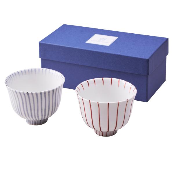 十草 組湯呑 栗原はるみ 小鉢 セット ストライプ お茶 陶器 レンジ可 食洗器可 ゆとりの空間  ...