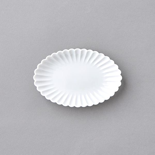 ギフト包装可花型 白 プレート 食器 新輪花オーバル皿 ミニ 栗原はるみ 皿 お皿 食器 料理 家庭...