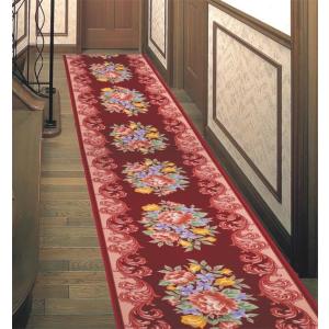 ループタイプ廊下敷 ルネッサンス80×340cm ワイド幅  廊下カーペット80×340cmマットラグ絨毯ゴブラン織カーペットシェニ ランキング1位