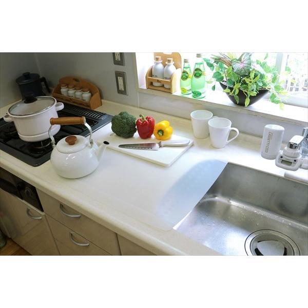 キッチン用半透明保護マット 60×80 配膳用品 キッチンファブリック キッチンマット キッチンカウ...