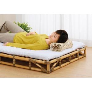 今枝商店 籐 シングルベッド 折りたたみ式 ヘッドボード付き （ 家具