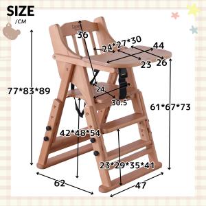 折りたたみベビーチェア 家具 インテリア 椅子...の詳細画像5