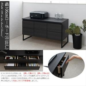 スタイリッシュブラック スクエア キャビネット...の詳細画像5