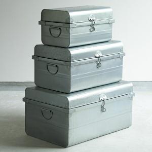 ブリキクラシックトランクボックス Lサイズ : 輸入雑貨屋 BON ETO