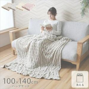 寝具 毛布 ブランケット 洗える フランネル『シュクル ハーフケット』100×140cm 1195650020910 11956501