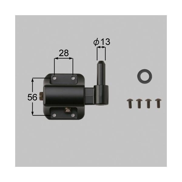 LIXIL（TOEX）　調整金具H（上）　ブラック　【品番：KUN89011A】