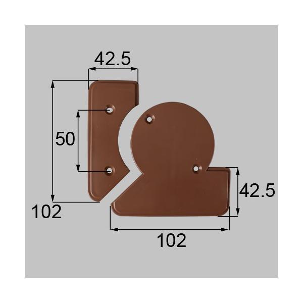 LIXIL（TOEX）　樹の木III コーナー用柱キャップ　ソフトブラウン　【品番：YEH21010...
