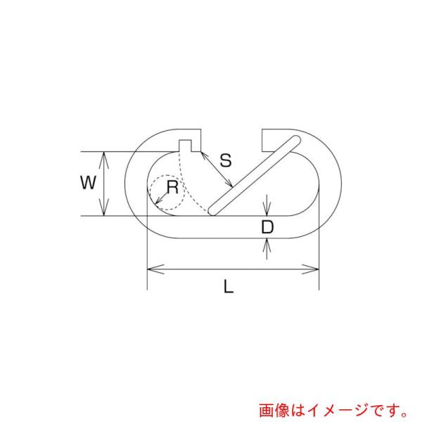 【メール便対応】水本機械製作所　Ｏ型フック　線径４ｍｍ　【品番：A-1942】