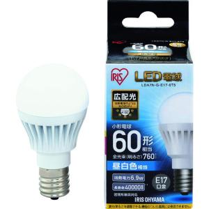 アイリスオーヤマ　ＩＲＩＳ　ＬＥＤ電球　Ｅ１７広配光タイプ　６０形相当　昼白色　７６０ｌｍ　【品番：LDA7N-G-E17-6T5】