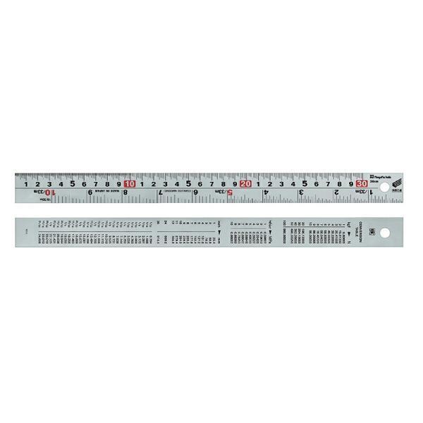 新潟精機　SK　併用シルバースケール 快段目盛 30cm CSS-30KD　【品番：49758466...