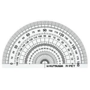 【メール便対応】クツワ　STAD　再生PET分度器（9cm）　【品番：HPP09E】