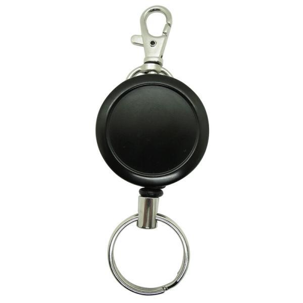 【メール便対応】中林製作所　冒険倶楽部工房　キーバックリール太PE 80cm キーホルダー付き　【品...