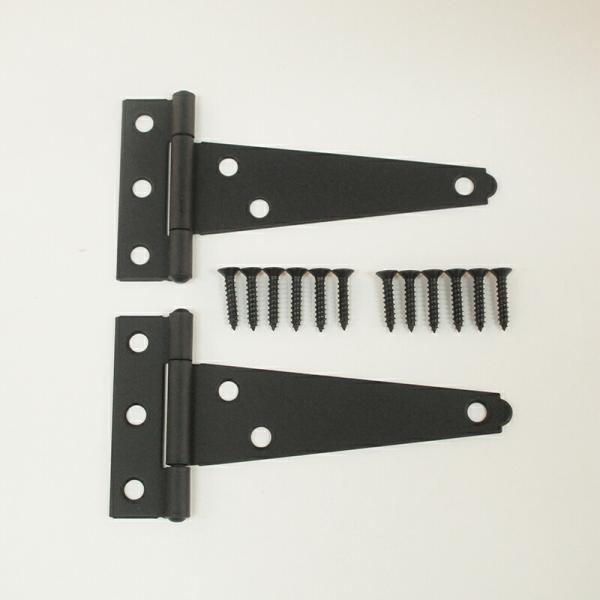 【メール便対応】ハイロジック　17488 WH-100Bウエスタン蝶番 横長 2枚入　黒色　【品番：...