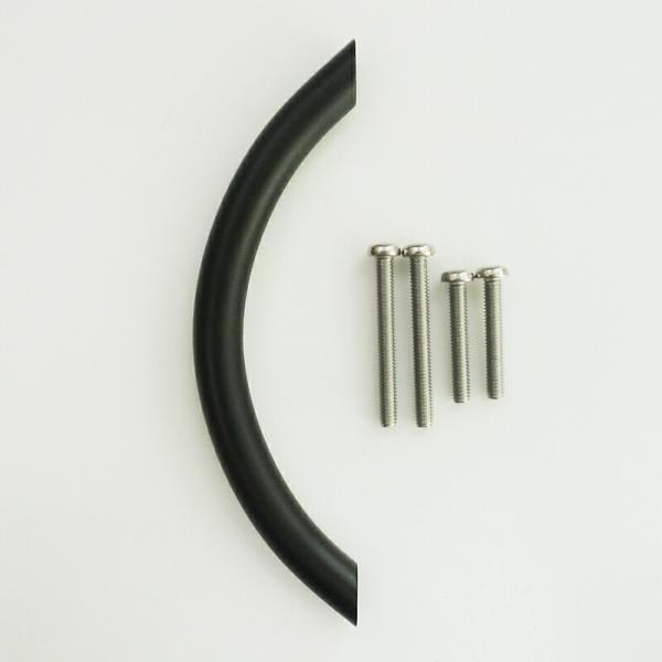 【メール便対応】ハイロジック　TQOOL　30969 SUS201 弓形ハンドル P=96mm 黒ニ...