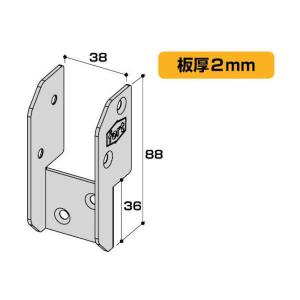 大里 OHSATO ユニクロ 2×4用金具ジョ...の詳細画像4