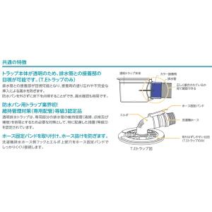 テクノテック 防水パン用排水トラップ T.Eト...の詳細画像4