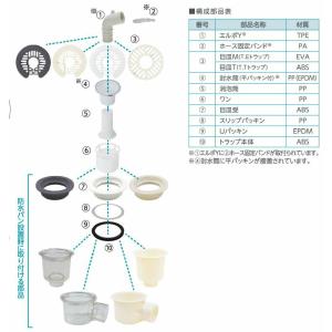 テクノテック 防水パン用排水トラップ T.Eト...の詳細画像5