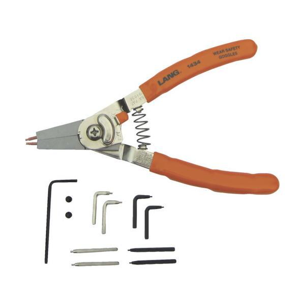 A＆E　LANGTOOLS　スナップリングプライヤー（替爪式・軸穴兼用）　【品番：1434】