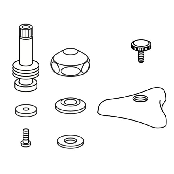 LIXIL（INAX）　開閉ハンドル部（固定コマ式）　【品番：A-610-66】【14】