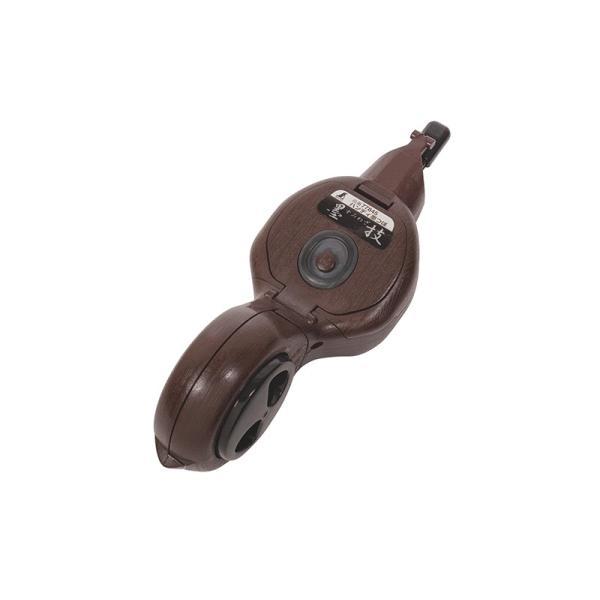 シンワ測定　ハンディ墨つぼ 墨枝 自動巻 ブラウン　【品番：77845】