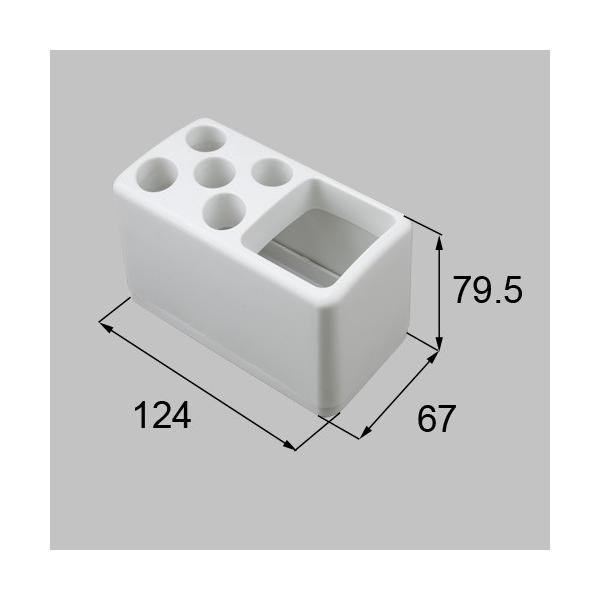 LIXIL（トステム）　歯ブラシたて　ホワイト　【品番：QUA37】