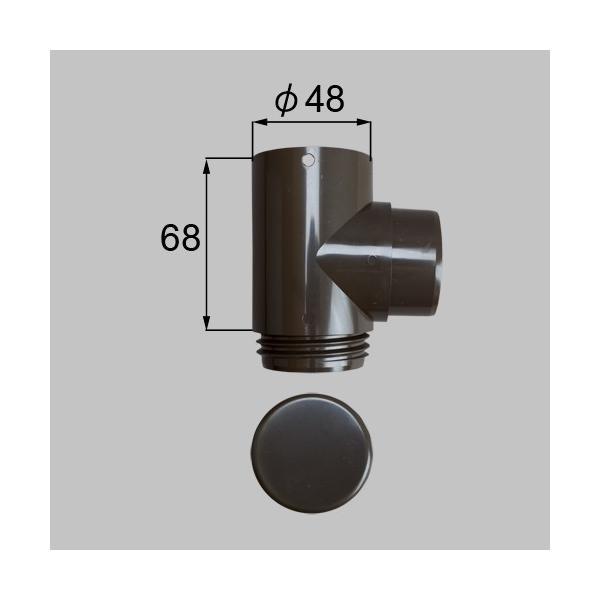 LIXIL（トステム）　ドレンエルボφ45用　オータムブラウン　【品番：WXCG093】