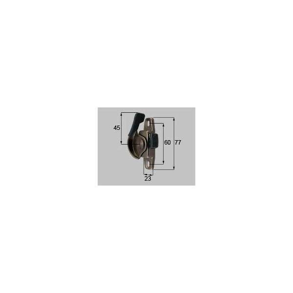 LIXIL（新日軽）　クレセント（ロック付） Ｒ　ブロンズ　【品番：SVQB116S01】