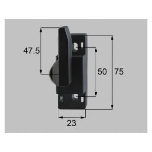 【メール便対応】LIXIL（新日軽）　クレセント（R）　ブラック系　【品番：S8CL1177R】