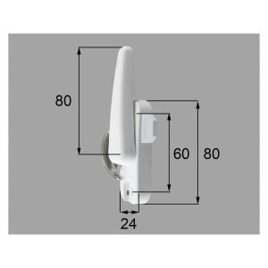 LIXIL（新日軽）　クレセント錠（ロックマーカー付）窓用・テラス用（R）　【品番：SVDD303RS01】