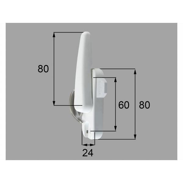 LIXIL（新日軽）　クレセント錠（ロックマーカー付）窓用・テラス用（R）　【品番：SVDD303R...
