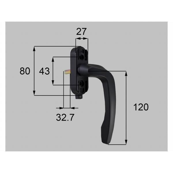 LIXIL（新日軽）　グレモンハンドル（R）　【品番：SVDT49RS01】