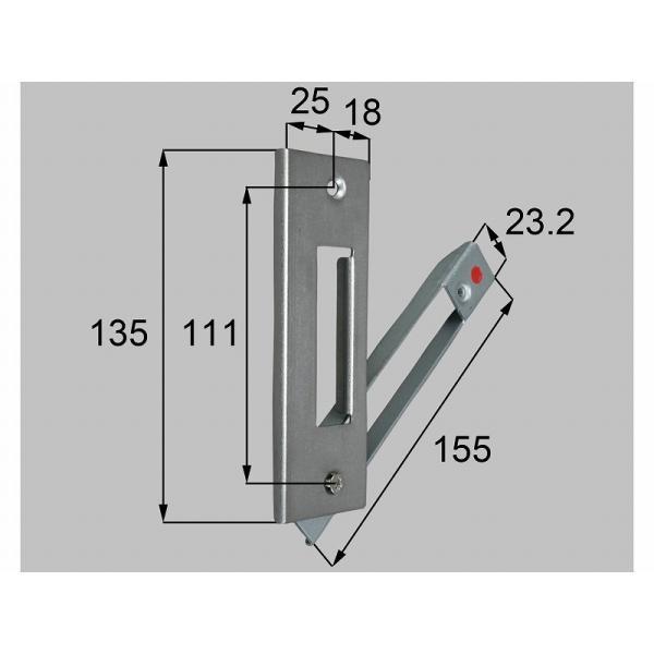 【メール便対応】LIXIL（新日軽）　ストライク（R）　シルバー　【品番：SYH930RS01】