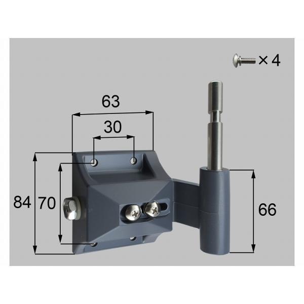 LIXIL（新日軽）　100角門柱用ヒンジ（下）持ち送り　【品番：F8H193A】