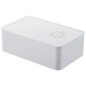 山崎実業　バルブ付き密閉ランチボックス タワー　ホワイト　【品番：04823】