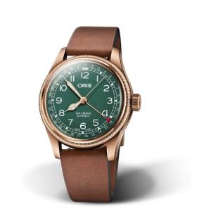 オリス 腕時計 ORIS 時計 ビッグクラウン ポインターデイト 80thアニバーサリーエディション ブロンズ製ケース 40mm ビンテージスタイル 送料無料 正規輸入品｜yuubido-oyabu