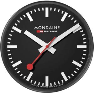 【稼動品】モンディーン　壁掛け時計　シルバー　直径25cm MONDAINE モンディーン Mondaine 壁掛け時計 Wall Clock