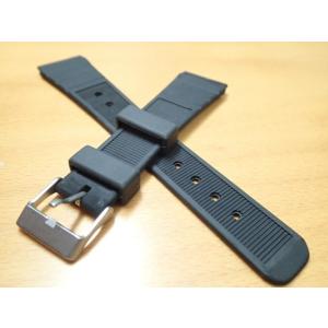 防水ウレタンラバーベルト 20ｍｍ時計バンド 腕時計 ベルト20ミリ 黒 時計ベルト バンド バネ棒...