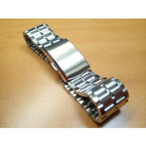 腕時計 ステンレス ベルト 時計 鏡面 七連 ワンプッシュ式