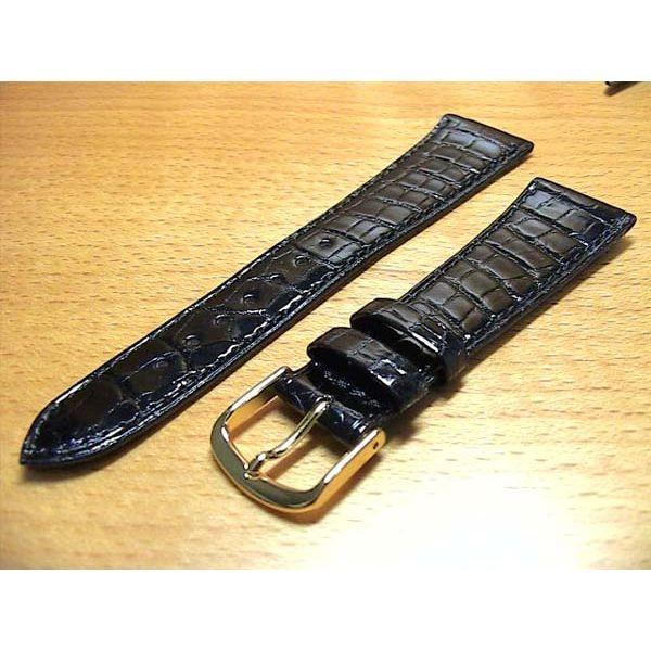 時計 ベルト 20mm 腕時計 バンド 20ミリ クロコダイル ワニ革 茶色 バネ棒サービス