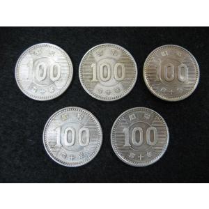 稲100円銀貨 昭和40年 5枚セット