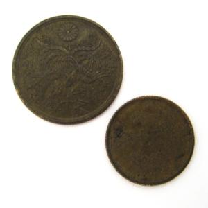 古銭 近代貨幣 昭和 アルミ銭 全種 5種 5枚セット 菊10銭 稲10銭 5銭
