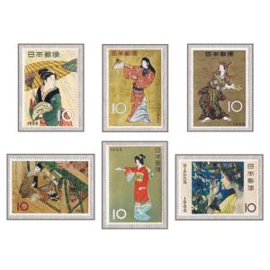 アートな切手　J41107　切手趣味週間　見返り美人　6枚  状態いろいろ アートな切手 J41107 切手趣味週間 見返り美人 6枚 状態いろいろ