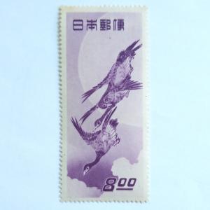 未使用　切手趣味週間　月に雁　8円(0-7A)｜yuuhiflower