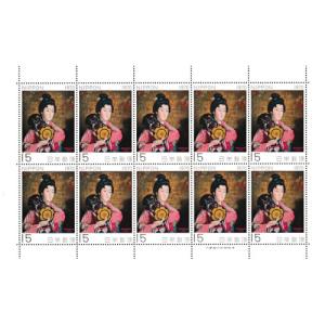 切手趣味週間 「指(伊藤深水)」 昭和49年(1974) 20円切手 10枚シート