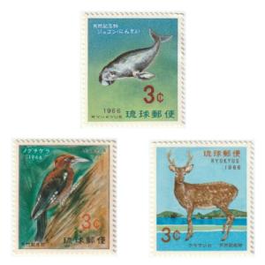 琉球切手 亀シリーズ 3種完 昭和40・41年(1965・1966) : yuuhiflower