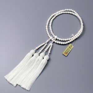 宝石珊瑚のSANSUI 深海珊瑚 ピンク 略式 片手 数珠 念珠 正絹 無染色