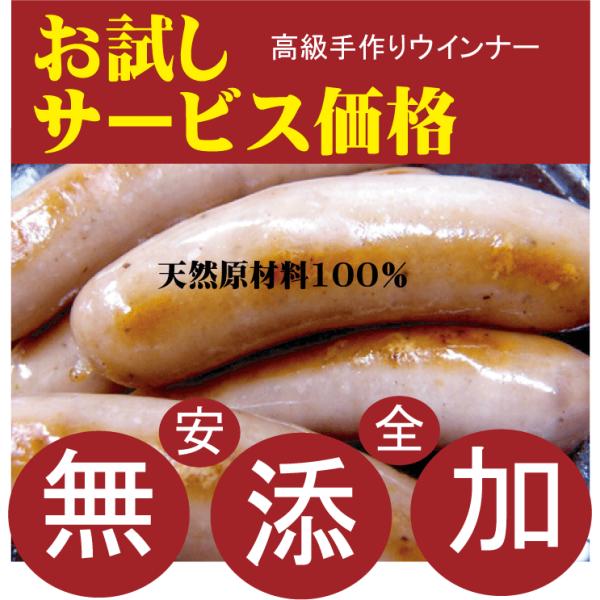 ウインナー・安全・無添加手づくり 匠技で作る本物ドイツウインナーソーセージ ８〜１０本セット「内容量...