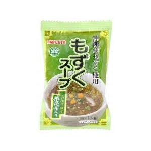無添加スープ・もずくスープ１食　沖縄産もずく使用　フリーズドライ即席スープ　４個までネコポス便可｜yuukiya0097