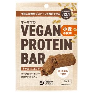 植物性プロテイン VEGAN PROTEIN BAR「キャロブ＆ココア」　2本 「約60g」 　タン...